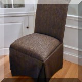 F02. Pair of slipper chairs. 40&rdquo;h 